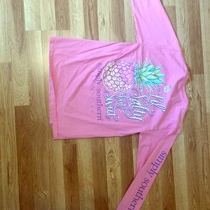 A pink simply southern long sleeves